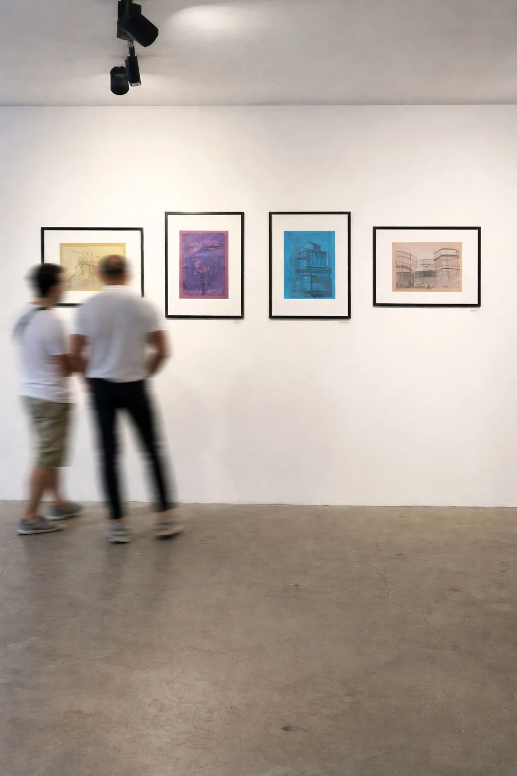 Works from the Gazhane series exhibited at SanatKarakoy gallery in Istanbul